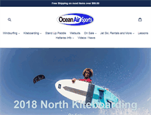 Tablet Screenshot of oceanairsports.com